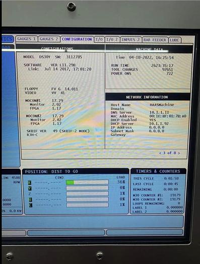 Used 2018 HAAS DS30Y CNC Turning Center With Live Tooling ***Low Hours***