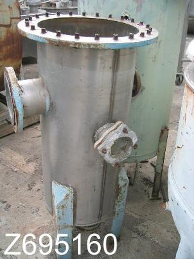 Used Tank, 40 Gallon, S/st, 18" X 36", Flat Btm, Open Top, #Z695160