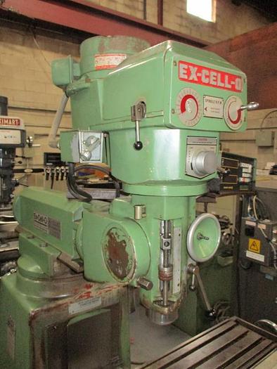 Used 9" X 46", EXCELLO, NO. 602, VERTICAL MILLING MACHINE