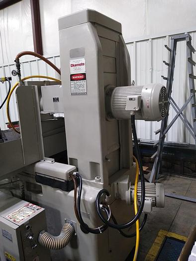 Used 1990 Okamoto Automatic Surface Grinder, 12" X 24" Magnetic Chuck, 5 HP Spindle 12" Grinding Wheel