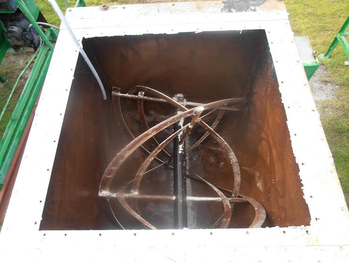 Used Mixer, Ribbon, 190 CF, C/St, 20 HP, Scott, Hopper, #C743864