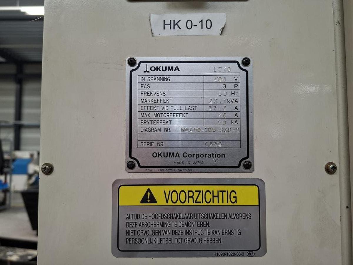 Used Okuma LT10 (2000) Centro de torneado CNC, Drachten, Países Bajos