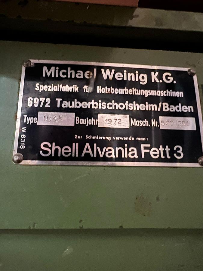 Used Weinig Unimat U14K (1972) 6-Spindle Four Side Planer Moulder, Oberdorf am Hochegg, Austria