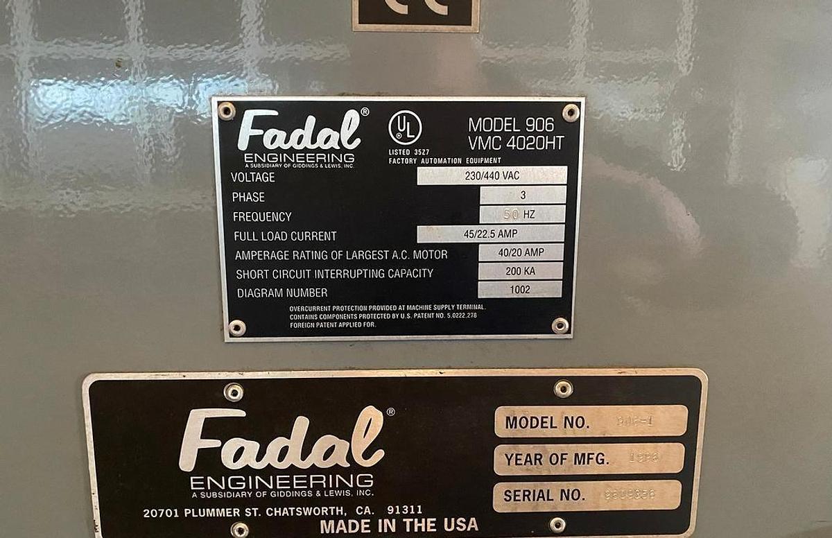 Used Fadal VMC 4020 (1996) Vertical machine for metalworking - Voghera, Italy