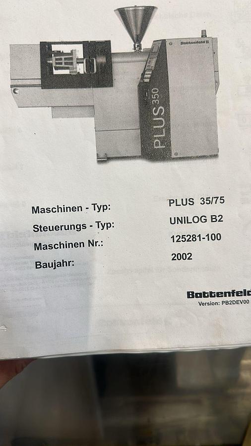 Used Battenfeld PLUS 35/75 (2002) Plastic Injection Molding Machine – Altenmarkt im Pongau, Austria