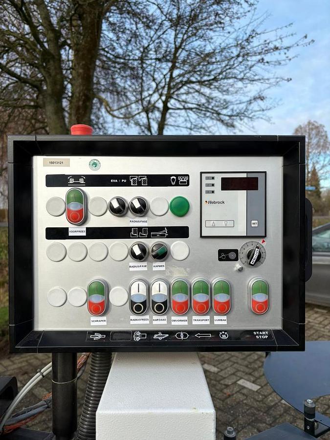Used Hebrock Euro 3001F + AKV 83 (2012) Edgebanding machine for woodworking - Raamsdonksveer, Netherlands