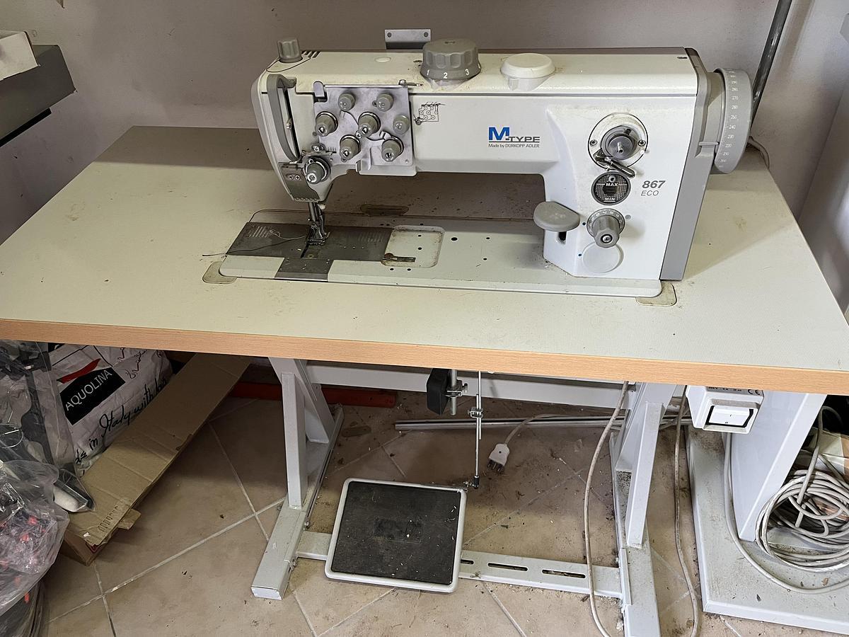 Used Durkopp Adler 867 ECO 190020 - Flatbed Industrial Sewing Machine for Heavy Materials, Milan, Italy