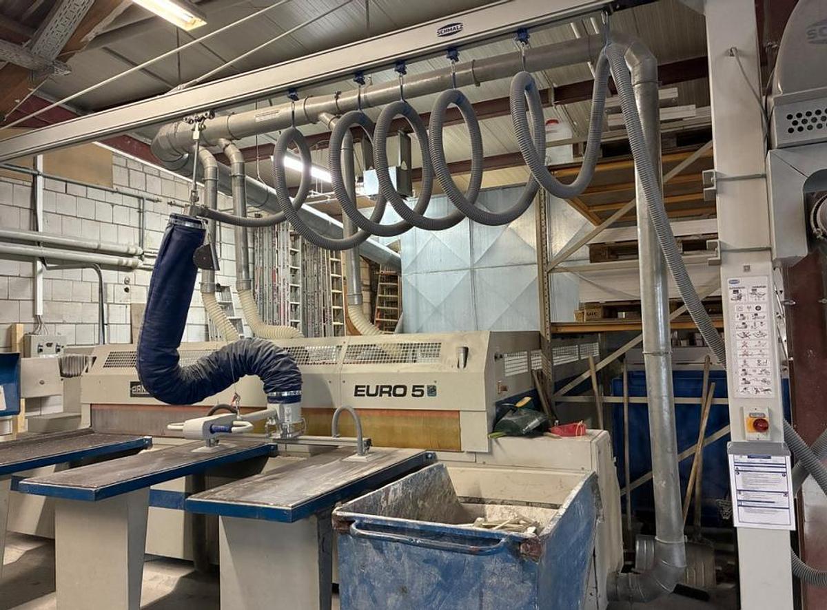 Used Panhans 693 Euro 5 (1997) Industrial Panel Sizing and Solid Wood Saw, Arnstorf, Germany