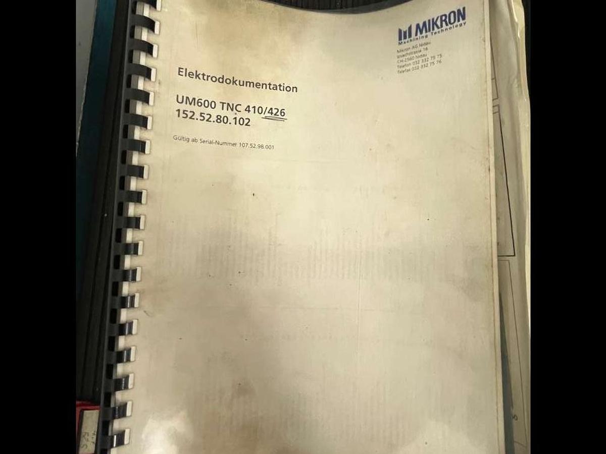 Used Mikron UM 600 TCN 410 426 (1998) Vertical machining center for metalworking - Innsbruck, Austria