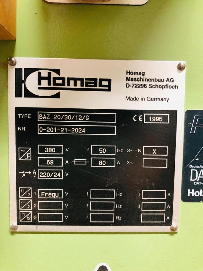 Used Homag BAZ 20/30/12/G (1995) CNC Machine center for woodworking - Olsberg, Germany