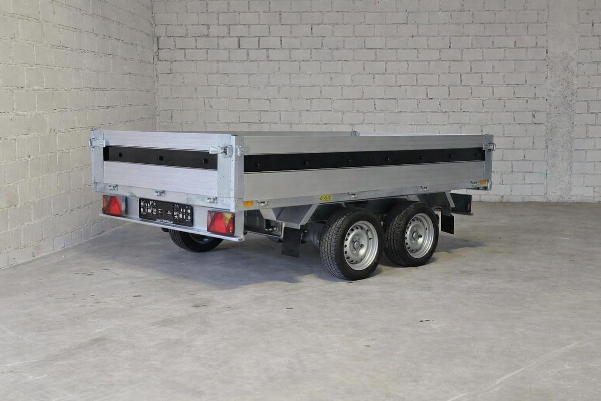 Used Tandem braked tipping trailer with electric pump and emergency manual pump 2000 Kg – Type BRK 202515 - Austria