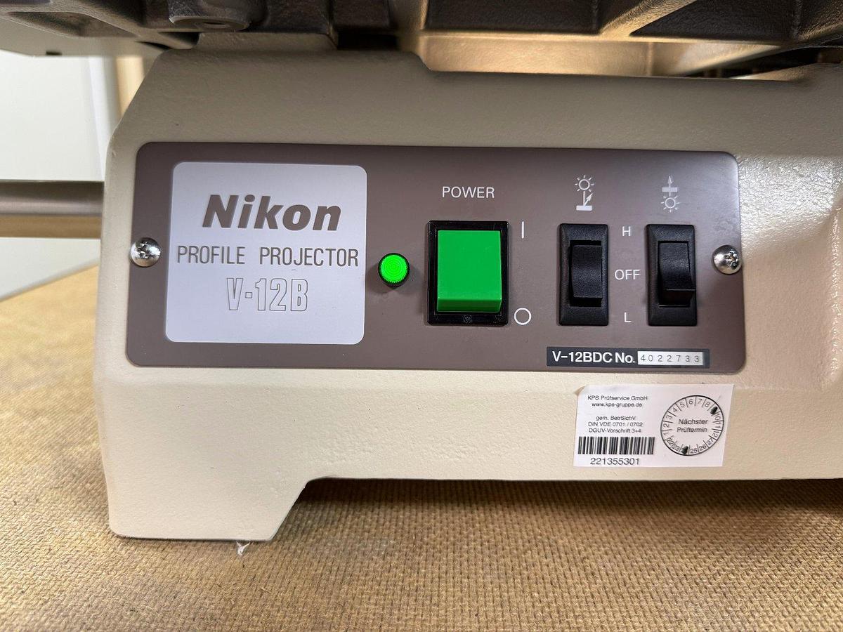 Used Nikon V 12B DC, Optical Profile Projector, Dülken, Germany