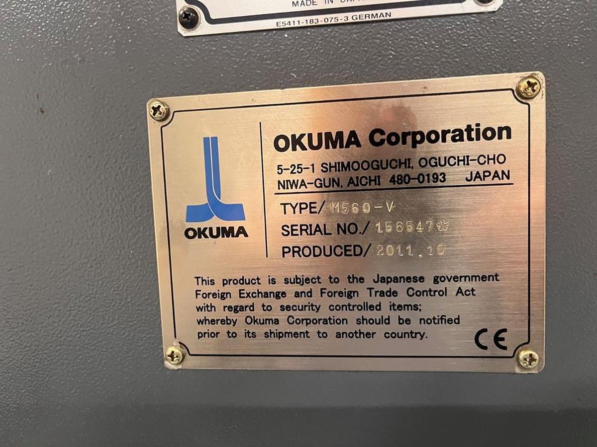 Used Okuma Genos M560 V (2011) Vertical machine CNC for metalworking - Hofgeismar, Germany