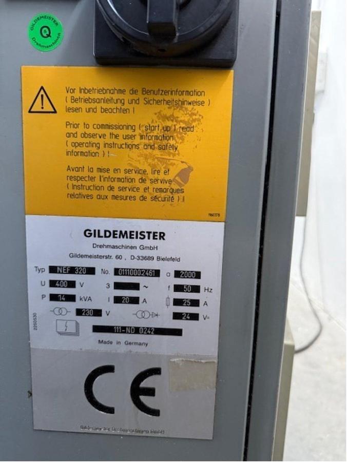 Used Gildemeister NEF 320 (2000) CNC Turning center, Seelscheid, Germany