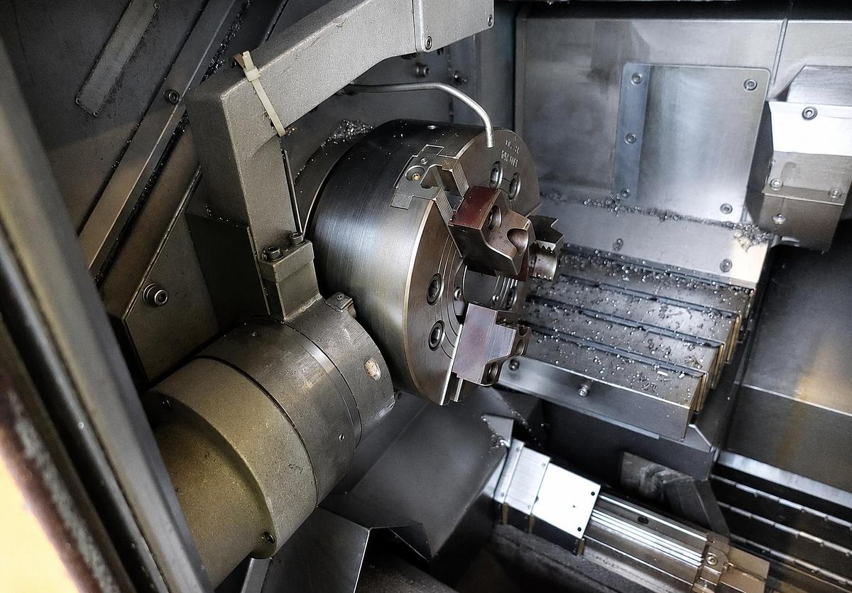 Used Mazak Multiplex MPX 425 (1992) CNC Twin-Spindle Turning Center, Müllheim, Germany