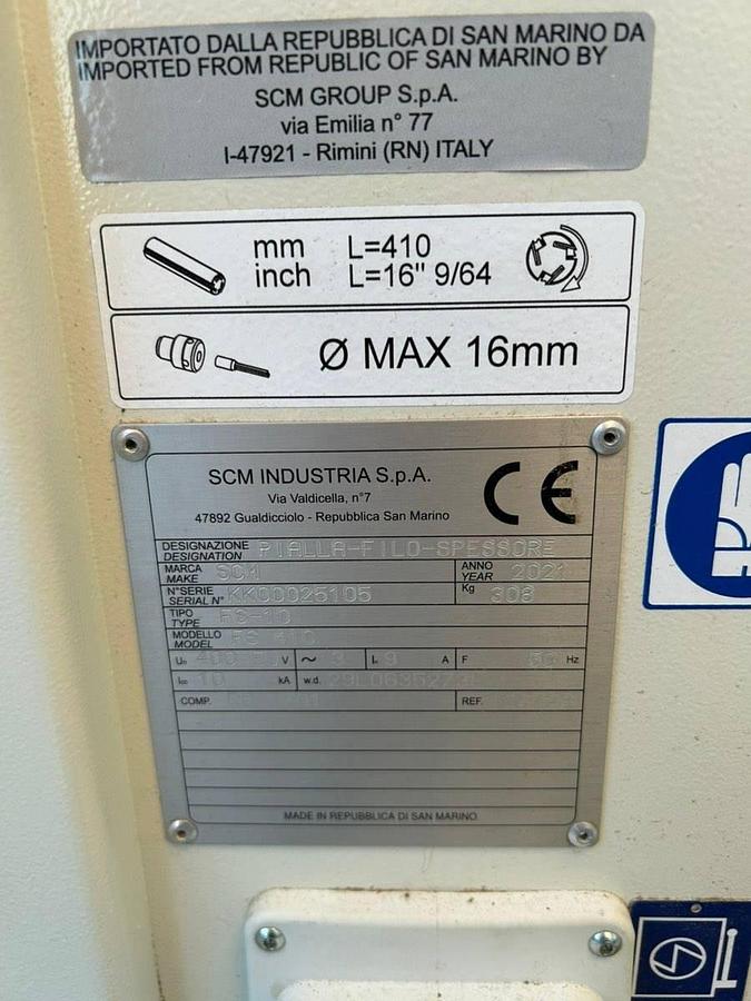 Used SCM Minimax FS41C (2021) Surface & Thickness Planer 410 mm Tersa, Braunau am Inn, Austria