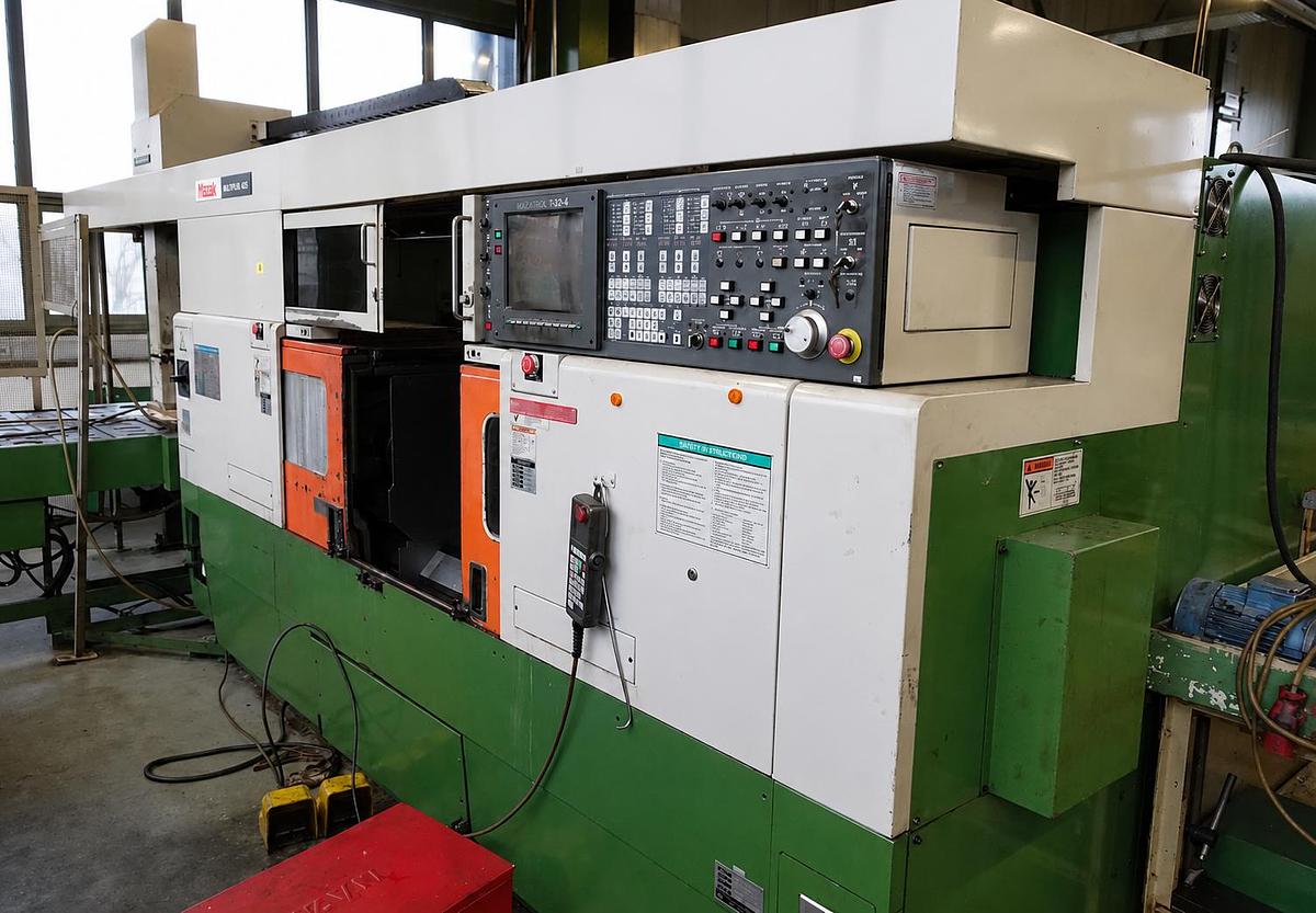 Used Mazak Multiplex MPX 425 (1992) CNC Twin-Spindle Turning Center, Müllheim, Germany