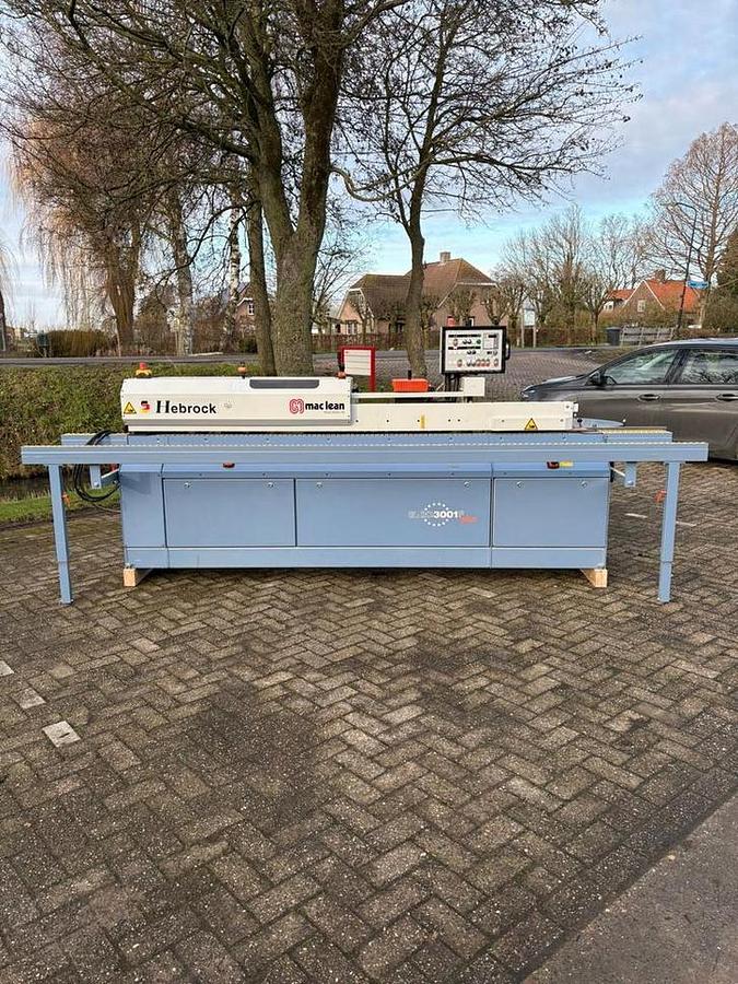 Used Hebrock Euro 3001F + AKV 83 (2012) Edgebanding machine for woodworking - Raamsdonksveer, Netherlands
