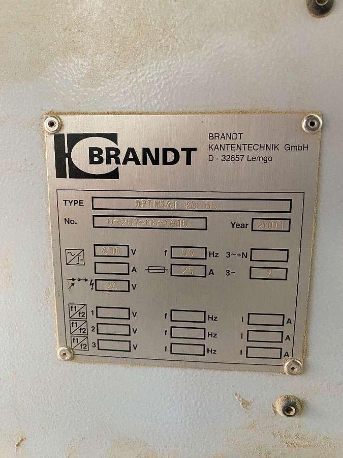 Used Brandt Optimat KD 66 (2001) Edgebander machine for woodworking - Neufelden, Austria