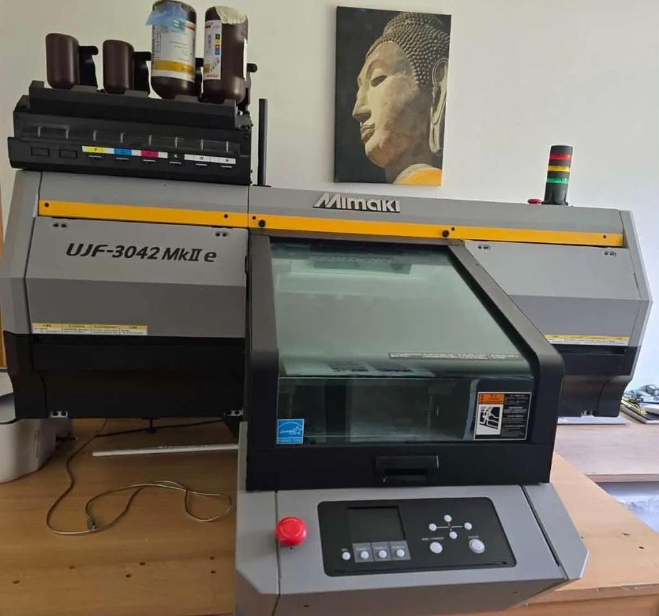 Used Mimaki UJF-3042MKII E - UV LED Flatbed Printer