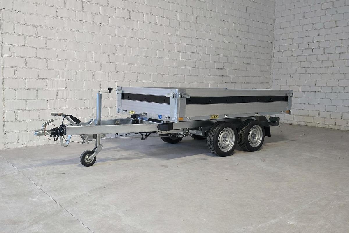 Used Tandem braked tipping trailer with electric pump and emergency manual pump 2000 Kg – Type BRK 202515 - Austria