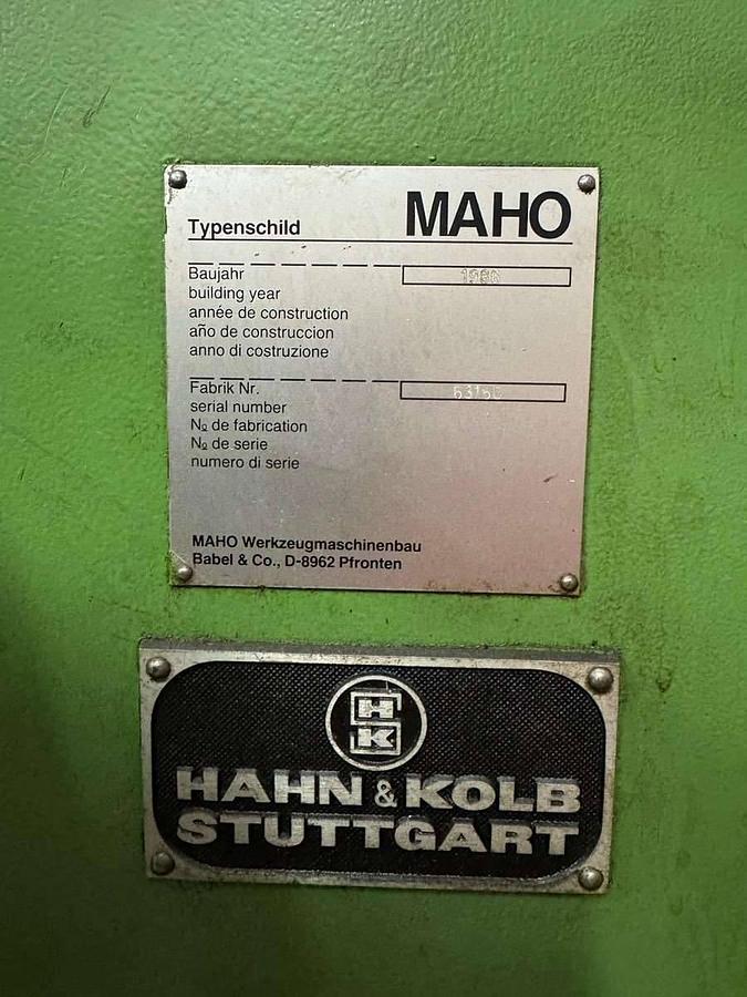 Used Maho MH 600 E (1986) Industrial CNC Universal Milling Machine, Tirol, Austria