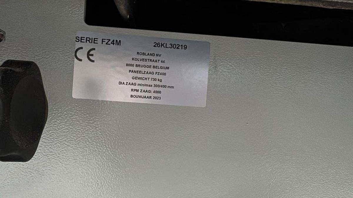 Used Robland FZ400 (2023) Industrial Sliding Table Panel Saw 3100 mm, Rotterdam, Netherlands