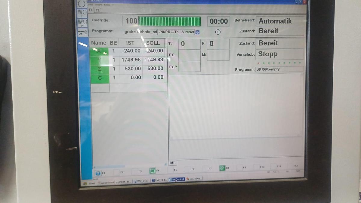 Used Homag Optimat BOF 211 (2008) C-axis CNC Machinig center for woodworking - Frontenhausen, Germany