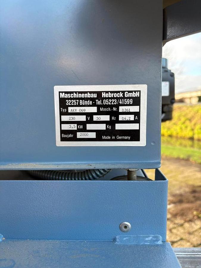 Used Hebrock Euro 3001F + AKV 83 (2012) Edgebanding machine for woodworking - Raamsdonksveer, Netherlands