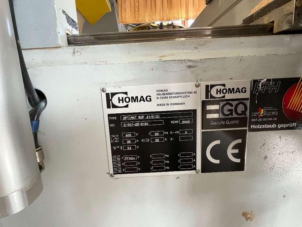Used Homag Optimat Bof 41K 2 (2000) - CNC Machining center for woodworking - Salzburgo, Austria