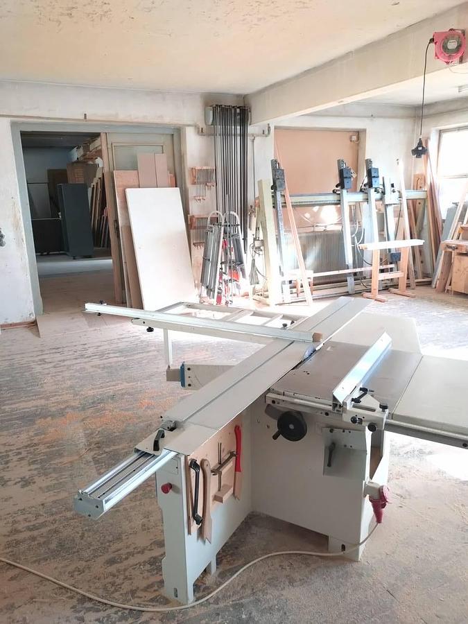 Used SCM Minimax SC4 WS (2001) Sliding Table Saw with Scorer, Salzburg, Austria