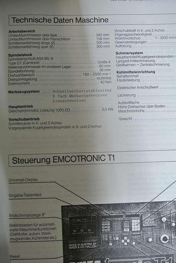 Used Emco Turn 140 - CNC Turning machine - Austria