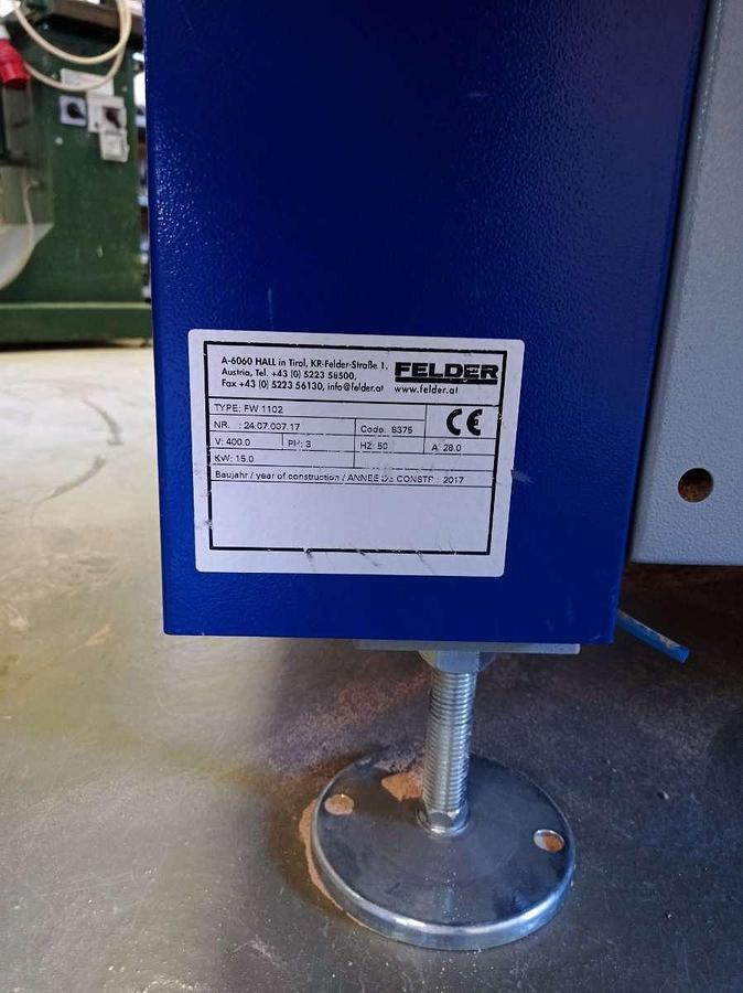 Used Felder FW 1102 (2017) Wide Belt Sander for woodworking - Ajka, Hungary