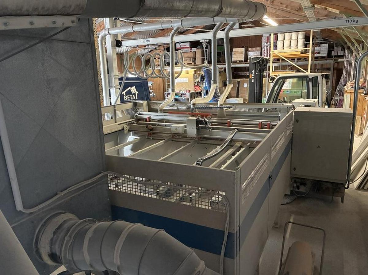 Used Panhans 693 Euro 5 (1997) Industrial Panel Sizing and Solid Wood Saw, Arnstorf, Germany