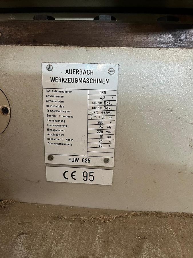Used Auerbach FUW 625 (1997) CNC Universal Milling Machine, Peuerbach, Austria