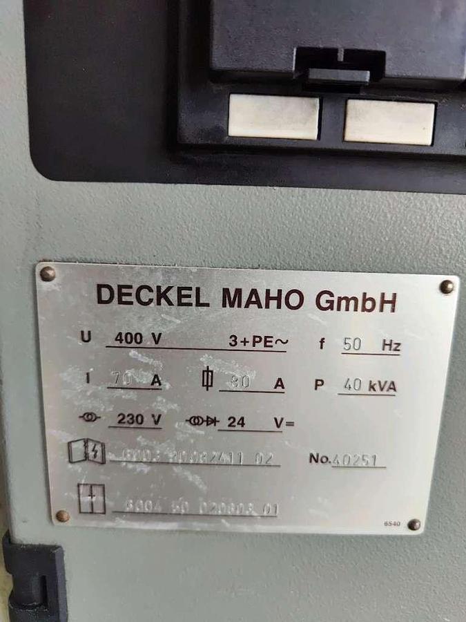 Used Deckel Maho DMC 70 V