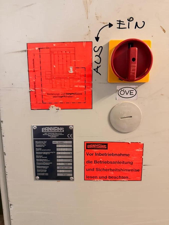 Used Panhans 693 EURO 5 (1999) Panel saw, Allhartsberg, Austria
