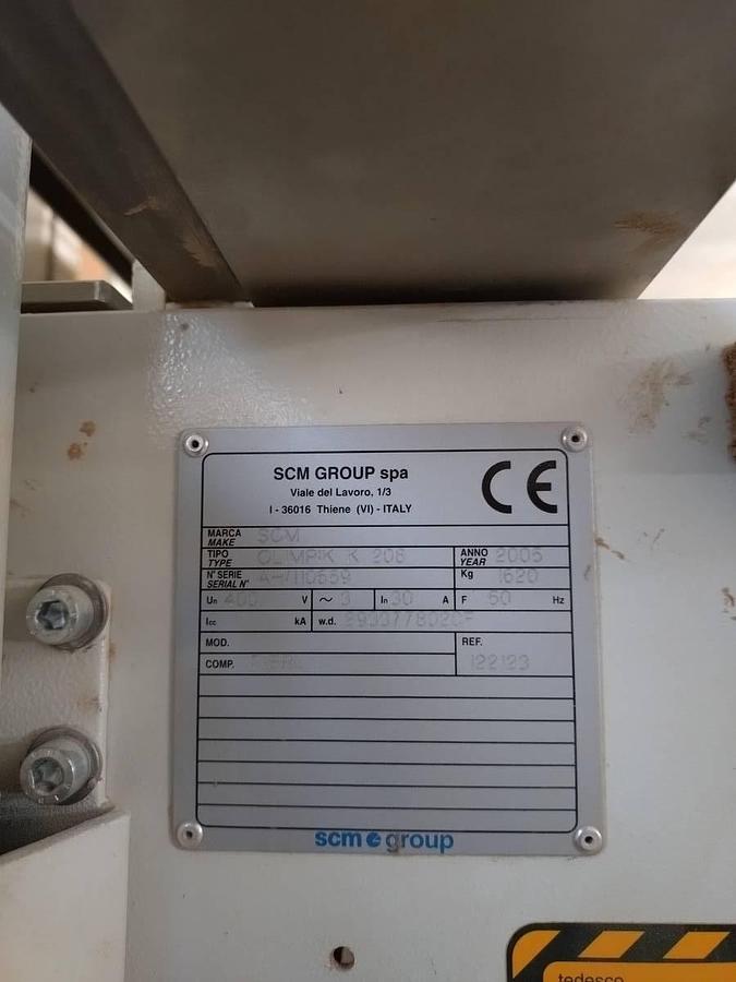 Used SCM Olimpic K 208 (2005) Automatic Edge Bander - Salzburg, Austria