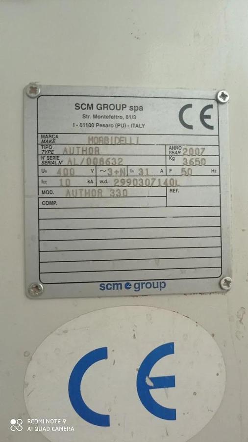 Used SCM Morbidelli Author 330 (2007) – Centro de Mecanizado CNC de 4 Ejes, Sopron, Hungría