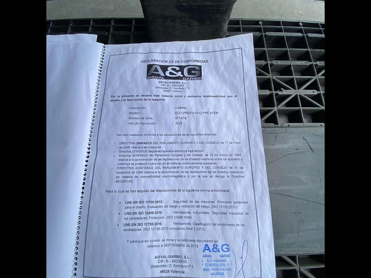 Used Cabina Presurizada y Atemperada A&G ECO-PRE/FS-5x12 PRE ATEM