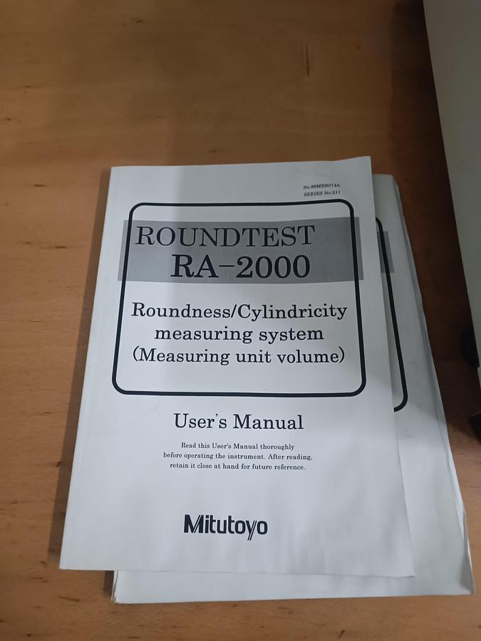 Used Mitutoyo Roundtest RA-2000, Roundness Measuring Machine – Precision Metrology, Burgos, Spain