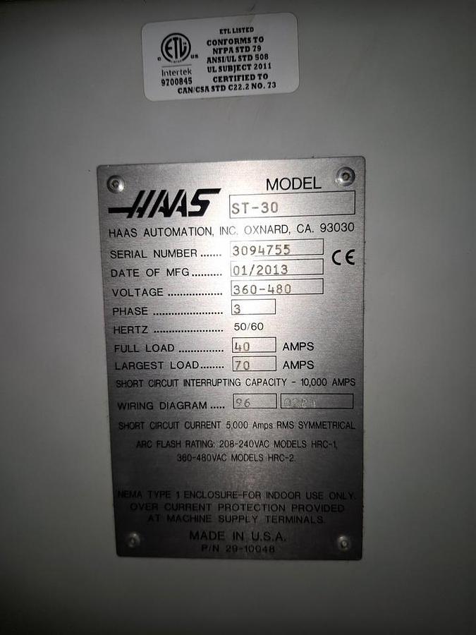 Used Haas ST 30 (2013) CNC Lathe machine for metalworking - Hessen, Germany