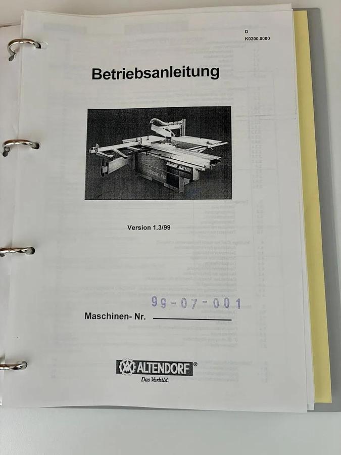 Used Altendorf F45 Elmo CE (1999) sliding table, Allhartsberg, Austria