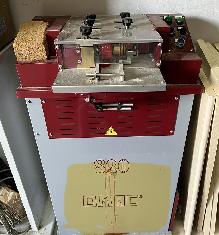 Used OMAC 820 Industrial Leather Processing Machine – Skiving and Trimming – Milan, Italy