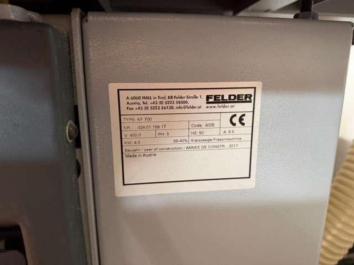 Used Felder KF 700 (2017) Sliding table saw for woodworking - St Pölten Land, Austria