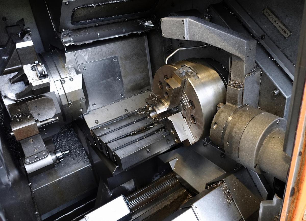 Used Mazak Multiplex MPX 425 (1992) CNC Twin-Spindle Turning Center, Müllheim, Germany
