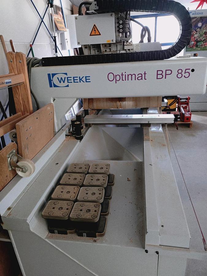 Used Weeke BP 85 Optimat (1999) CNC Machining Center for Wood Processing, Meerane, Germany