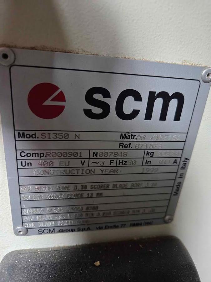 Used SCM SI 350 N (1999) Circular sliding table saw for woodworking - Śrem Poland