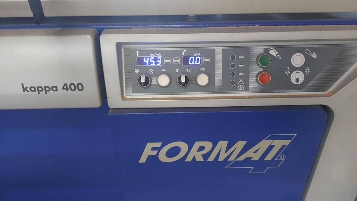 Used Format 4 Kappa 400 (2013) Sliding table saw 3.200 mm, Krottendorf, Austria