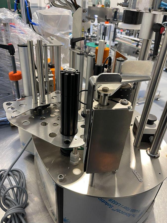 Used Tecno MR2 ET-PRO MINI (2022) Semi-Automatic Single-Station Benchtop Labeling Machine, 